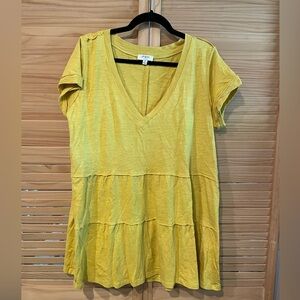 Umgee deep v yellow top
